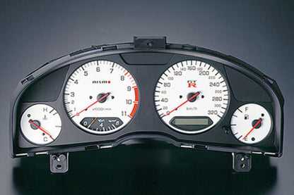 NISMO White Speedometer Cluster – Nissan Skyline R34 GT-R (BNR34) | Genuine OEM | New