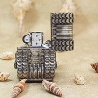 Zippo Double Armor Tank Lighter – Solid Brass Heavy Custom Art Case