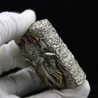 Zippo Double Armor Luminous Ganesha Lighter – Solid Brass Hindu Art Custom Case