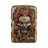 Double Armor Zippo Set - Luminous Joker "Why So Serious?" - Glow-in-the-Dark Custom Art Lighter