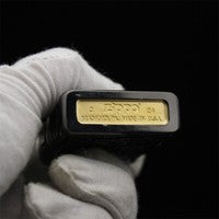 Double Armor Zippo Set - Mecha Shell Black Ice - Heavyweight Futuristic Custom Lighter