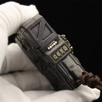 Double Armor Zippo Set - Kinetic Steampunk Luminous Gears - Moving Parts & Centipede Industrial Art Lighter