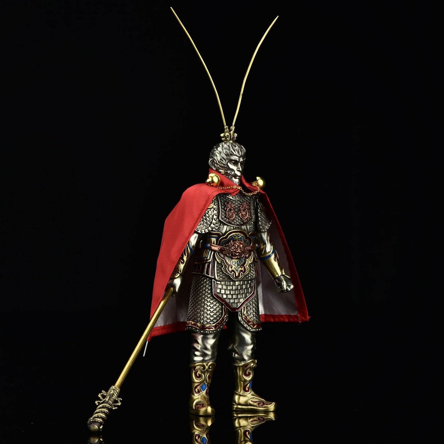 Sun Wukong Monkey King Zippo Double Armor Lighter Statue Figure Art Gift NEW