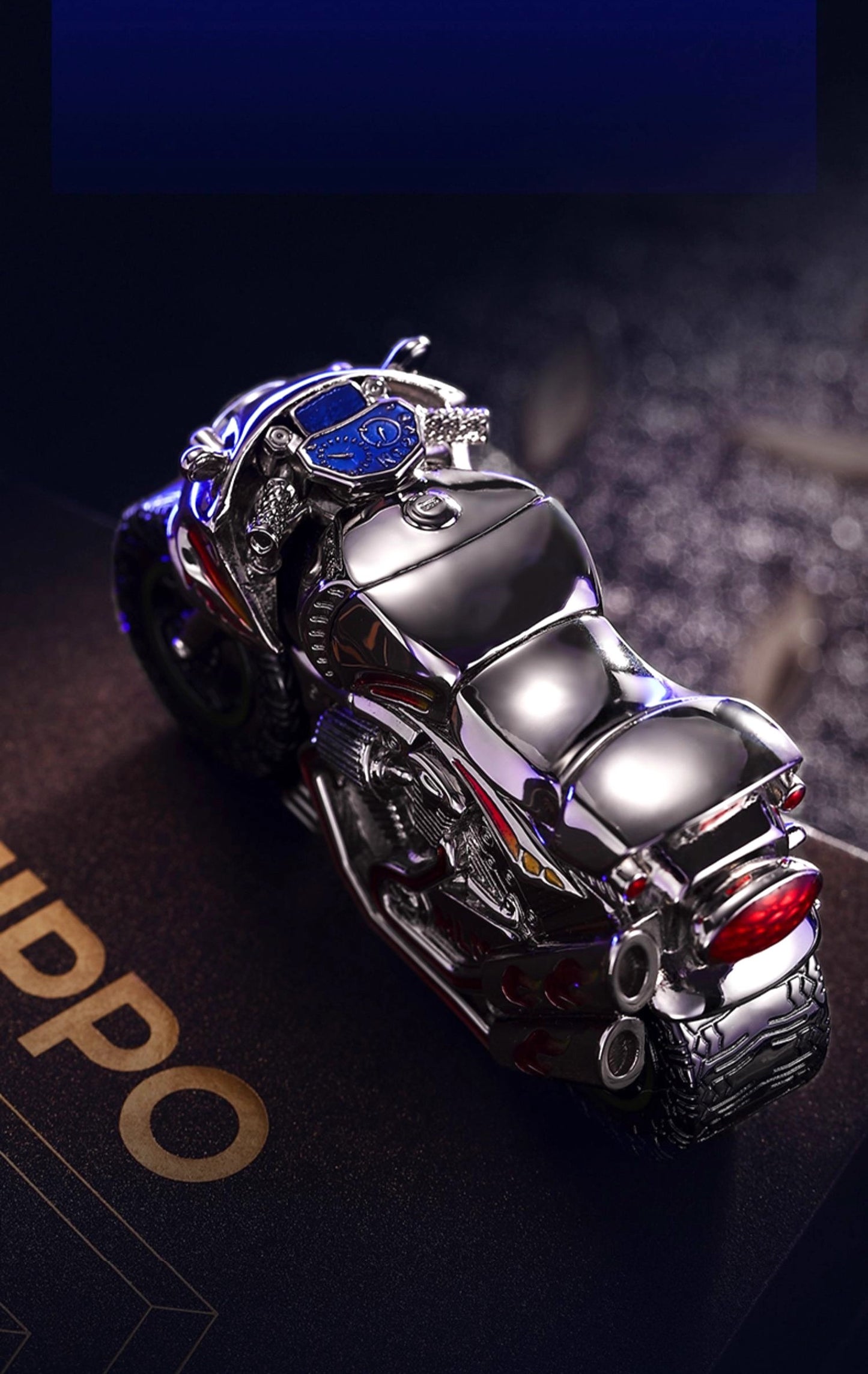 Zippo Lighter Cyberpunk Motorcycle Luminous Double Armor Brass Sci-Fi Gift NEW