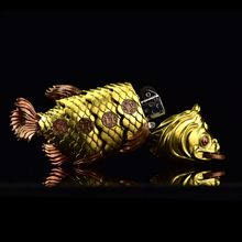 Zippo Double Armor Brass Arowana Fish Custom Art Lighter – Heavy Solid Brass