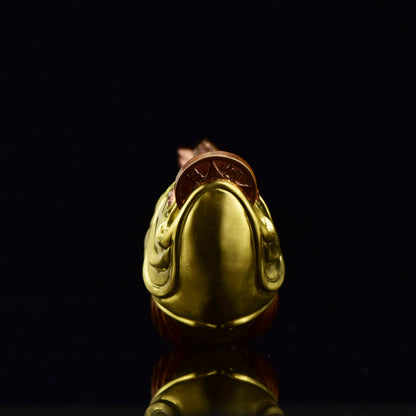 Zippo Double Armor Brass Arowana Fish Custom Art Lighter – Heavy Solid Brass