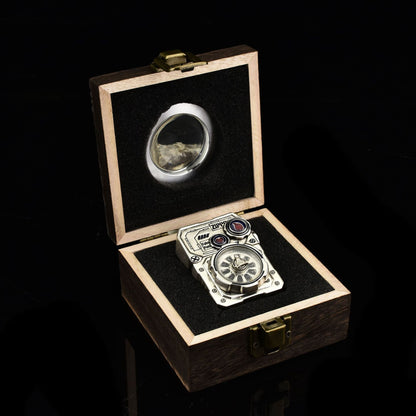 ZIPPO Armor Steampunk Gear Lighter – Glow-in-the-Dark Double Armor Set | Cyberpunk Design with Genuine Zippo Insert