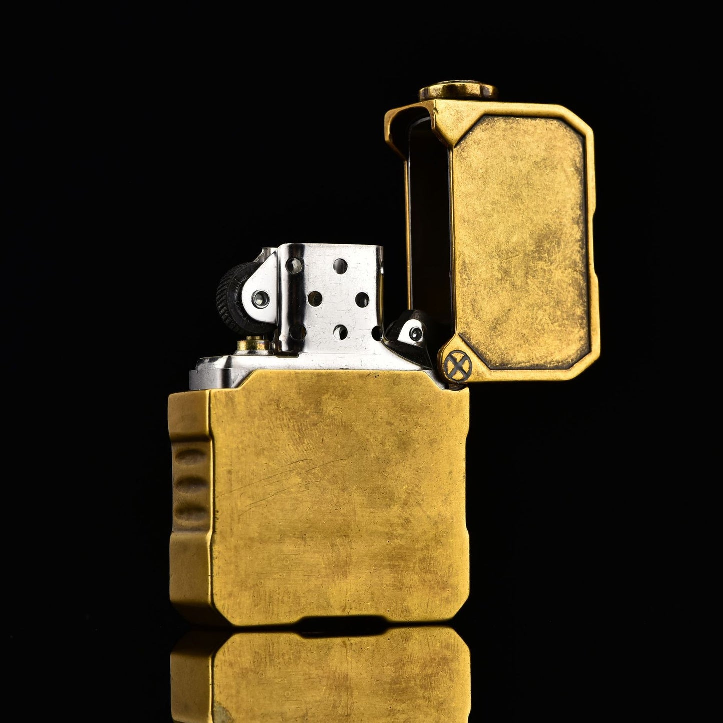 ZIPPO Armor Steampunk Gear Lighter – Glow-in-the-Dark Double Armor Set | Cyberpunk Design with Genuine Zippo Insert