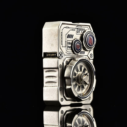 ZIPPO Armor Steampunk Gear Lighter – Glow-in-the-Dark Double Armor Set | Cyberpunk Design with Genuine Zippo Insert