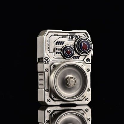 ZIPPO Armor Steampunk Gear Lighter – Glow-in-the-Dark Double Armor Set | Cyberpunk Design with Genuine Zippo Insert