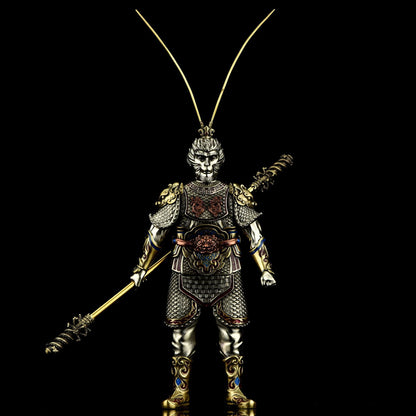 Sun Wukong Monkey King Zippo Double Armor Lighter Statue Figure Art Gift NEW