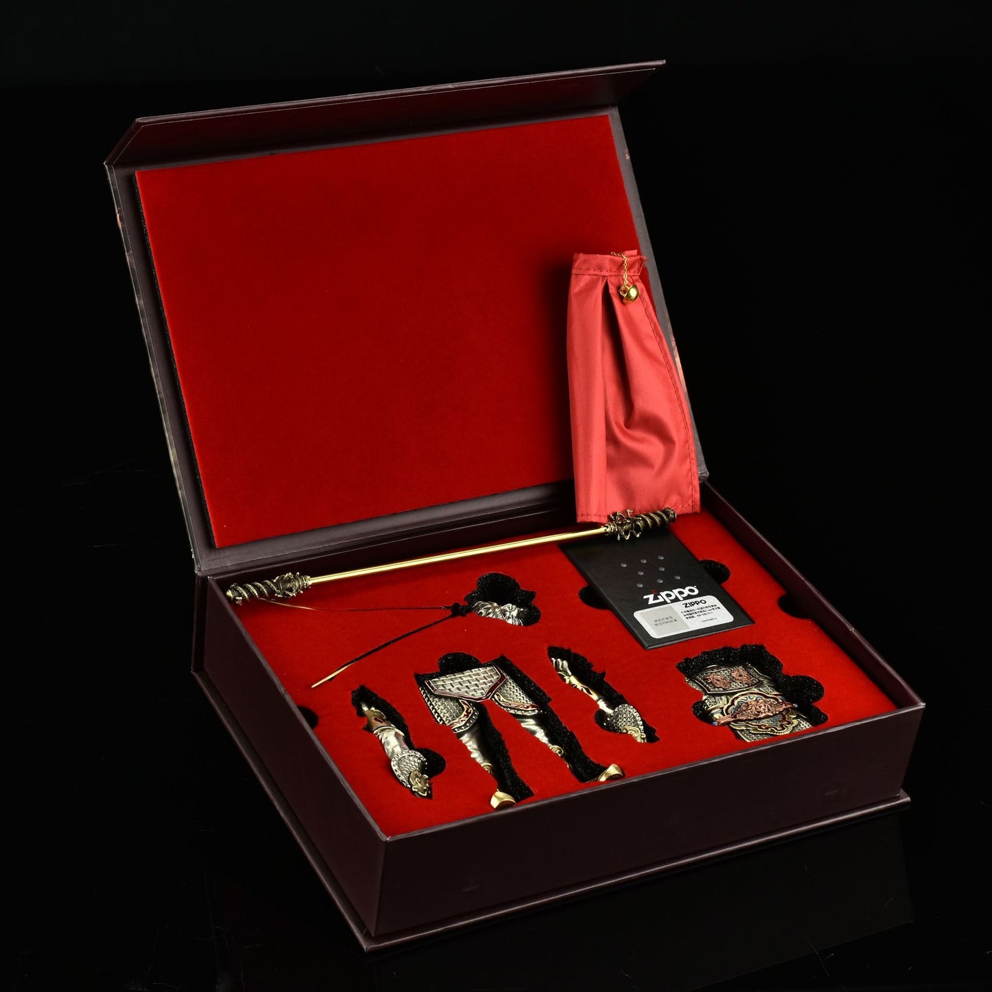 Sun Wukong Monkey King Zippo Double Armor Lighter Statue Figure Art Gift NEW