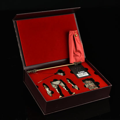 Sun Wukong Monkey King Zippo Double Armor Lighter Statue Figure Art Gift NEW