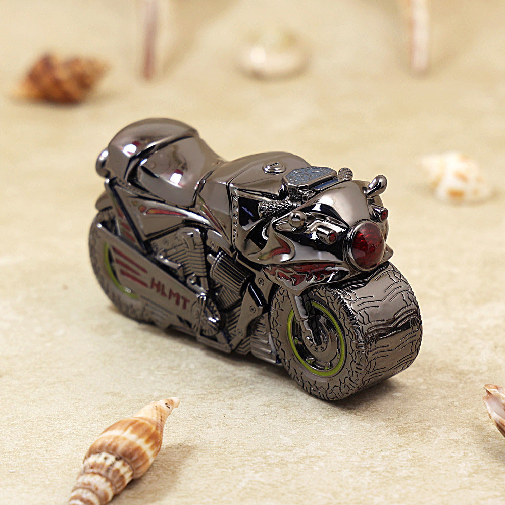 Zippo Lighter Cyberpunk Motorcycle Luminous Double Armor Brass Sci-Fi Gift NEW