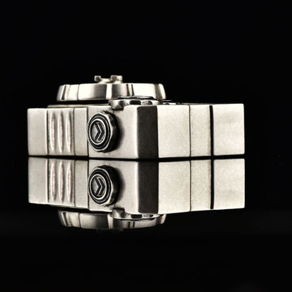 ZIPPO Armor Steampunk Gear Lighter – Glow-in-the-Dark Double Armor Set | Cyberpunk Design with Genuine Zippo Insert