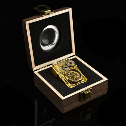 ZIPPO Armor Steampunk Gear Lighter – Glow-in-the-Dark Double Armor Set | Cyberpunk Design with Genuine Zippo Insert