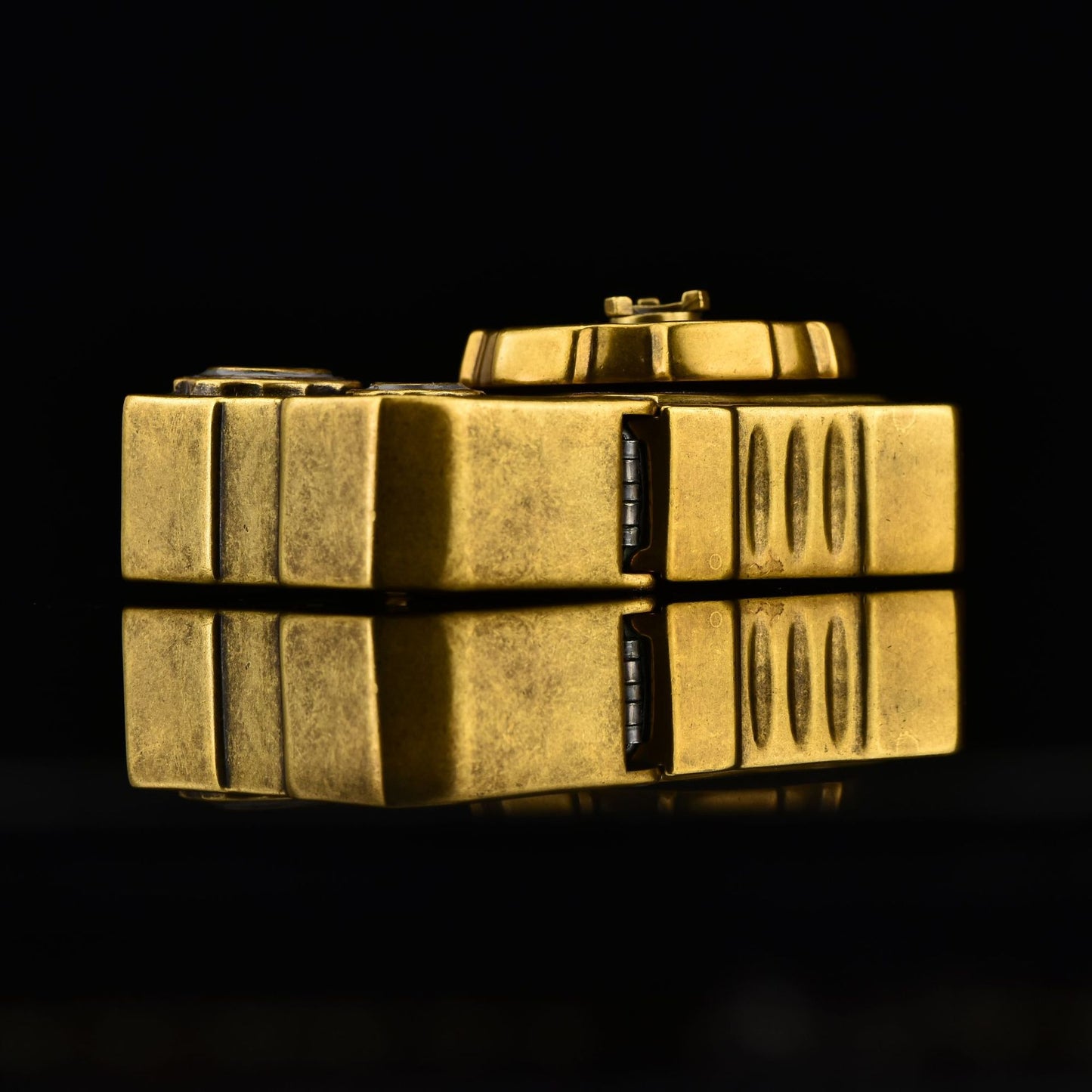 ZIPPO Armor Steampunk Gear Lighter – Glow-in-the-Dark Double Armor Set | Cyberpunk Design with Genuine Zippo Insert