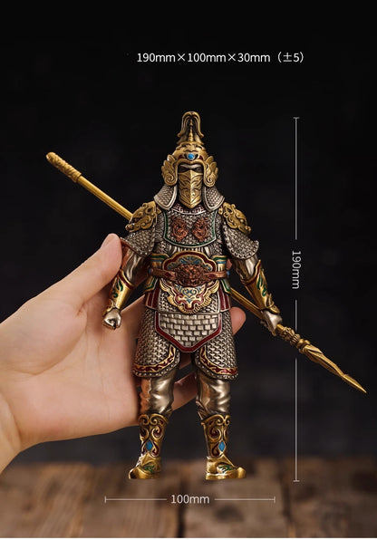 Luminous General Figure Armor &amp; Zippo Lighter, 369g Heavy, Chinese Warrior Art