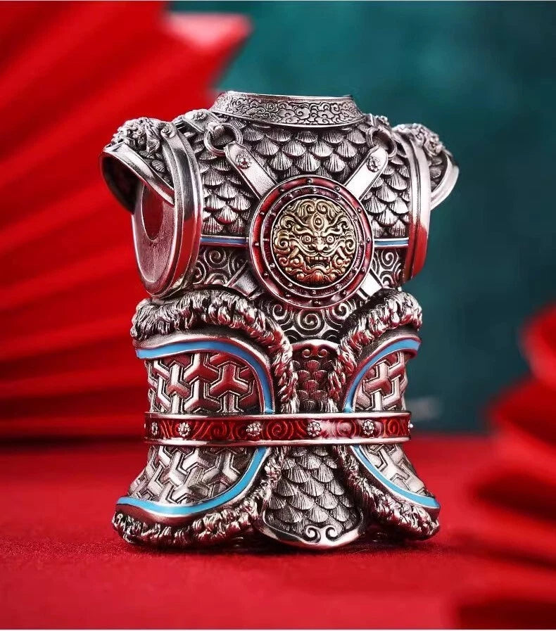 Sun Wukong Monkey King Luminous Zippo Double Armor Lighter Statue Gift