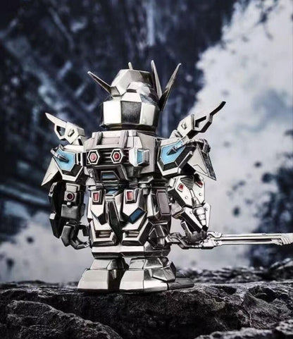 Gundam Style Mecha Robot Luminous Zippo Double Armor Lighter Statue Art Gift