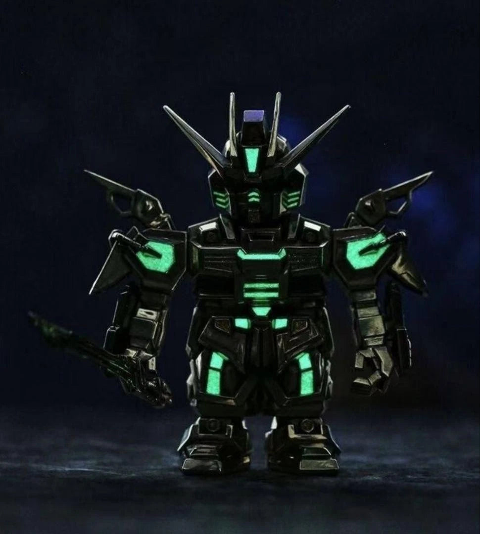 Gundam Style Mecha Robot Luminous Zippo Double Armor Lighter Statue Art Gift