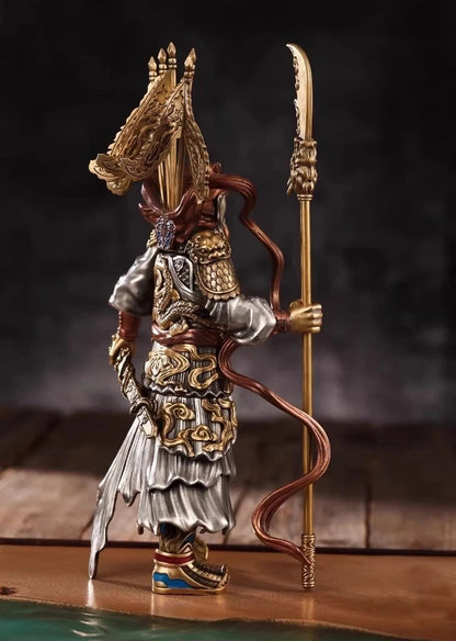 Zippo Lighter Guan Yu God of War Luminous Double Armor Copper Statue 30cm NEW