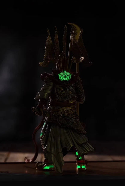 Zippo Lighter Guan Yu God of War Luminous Double Armor Copper Statue 30cm NEW