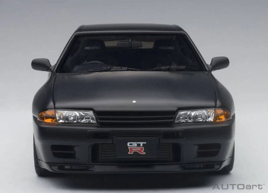 AUTOart 1/18 Nissan Skyline GT-R R32 V-Spec II Tuned Ver. Matt Black 77418