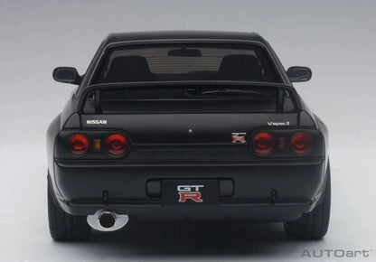 AUTOart 1/18 Nissan Skyline GT-R R32 V-Spec II Tuned Ver. Matt Black 77418