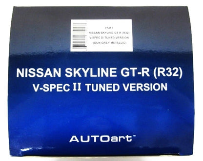 AUTOart 1/18 Nissan Skyline GT-R R32 V-Spec II Tuned Version Diecast New 77417