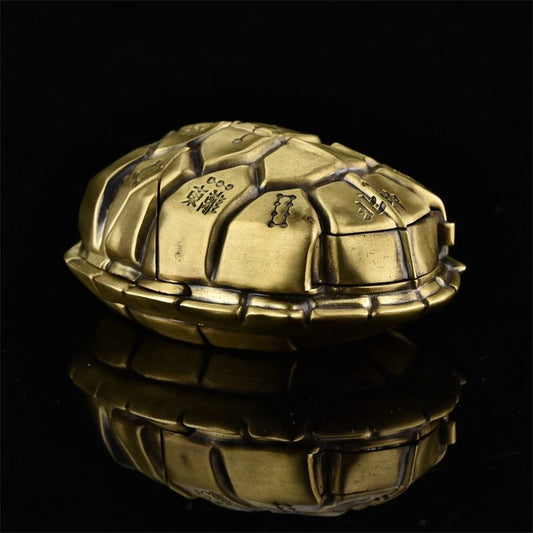 ZIPPO Armor Lucky Turtle Shell Lighter – Double Armor Limited Edition | Solid Brass Custom Case