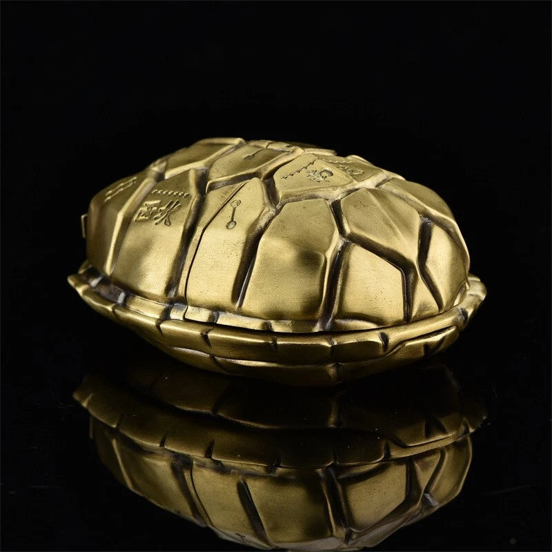 ZIPPO Armor Lucky Turtle Shell Lighter – Double Armor Limited Edition | Solid Brass Custom Case