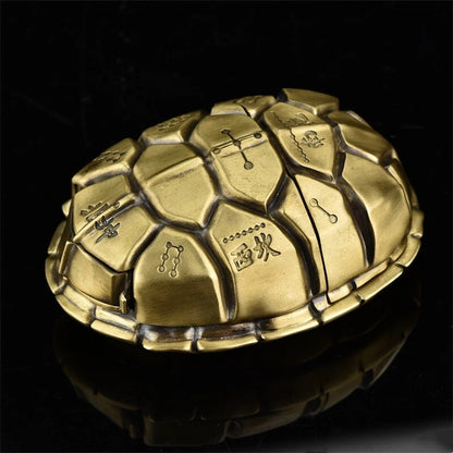 ZIPPO Armor Lucky Turtle Shell Lighter – Double Armor Limited Edition | Solid Brass Custom Case