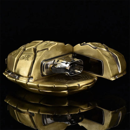 ZIPPO Armor Lucky Turtle Shell Lighter – Double Armor Limited Edition | Solid Brass Custom Case