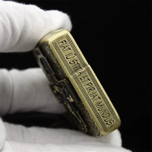 Zippo Constantine 1941 Replica - Holy Cross & Saint Benedict Custom Engraved Lighter