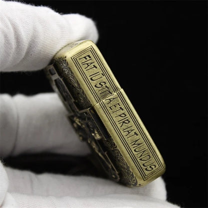 Zippo Constantine 1941 Replica - Holy Cross & Saint Benedict Custom Engraved Lighter